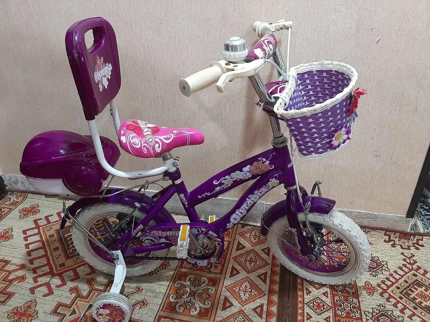 دوچرخه ۱۲ بنفش در حد نو|دوچرخه، اسکیت، اسکوتر|رشت, کوی مهر|دیوار
