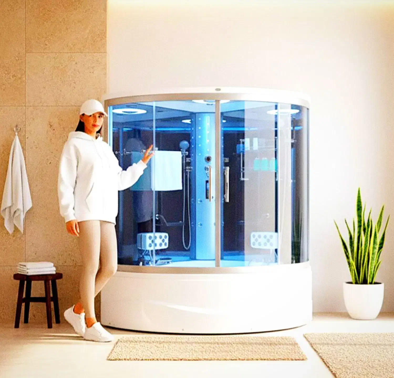 کابین دوش برای مهرشهر و عظیمیه سونا بخار خشک جکوزی|لوازم حمام|کرج, عظیمیه|دیوار