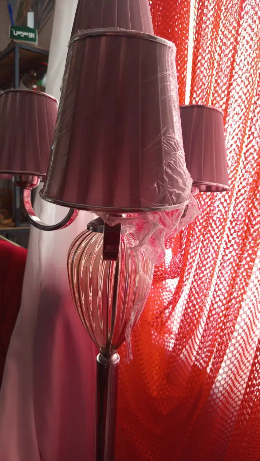 آباژور چهارشاخ چهار عدد لامپ|چراغ خواب و آباژور|باغستان, |دیوار