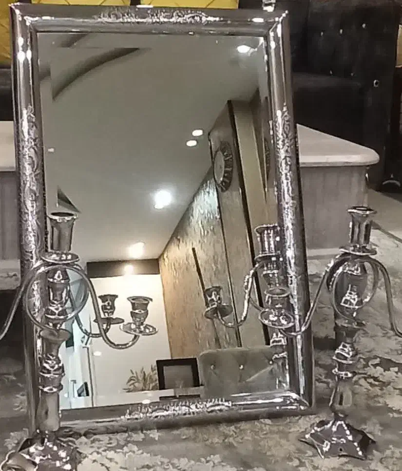 آینه و شمعدان|آینه|اصفهان, الهیه|دیوار