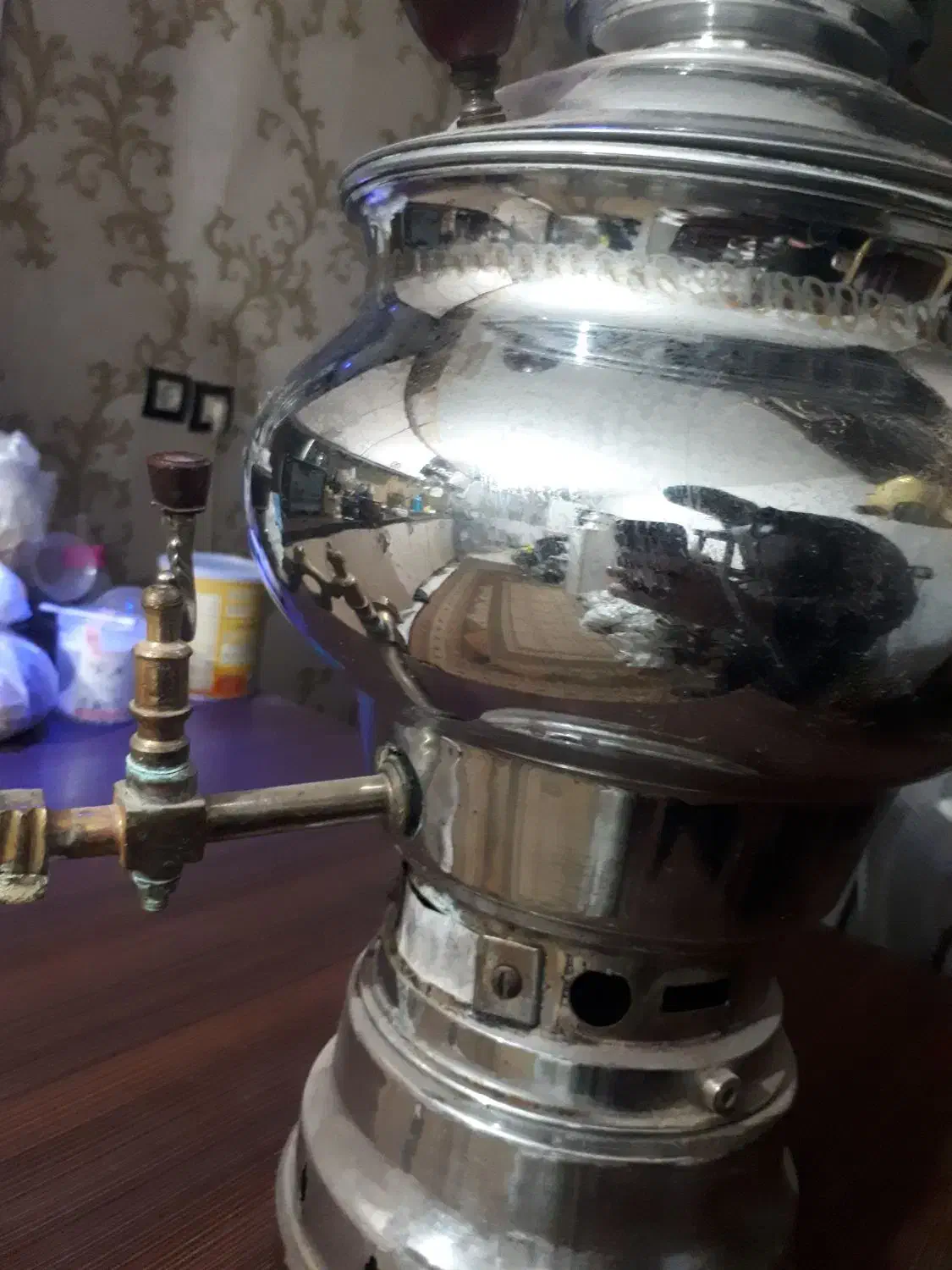 سماور۶لیتری برنجی|سماور، چای‌ساز، قهوه‌ساز|مشهد, یوسفیه (شهرک غرب)|دیوار