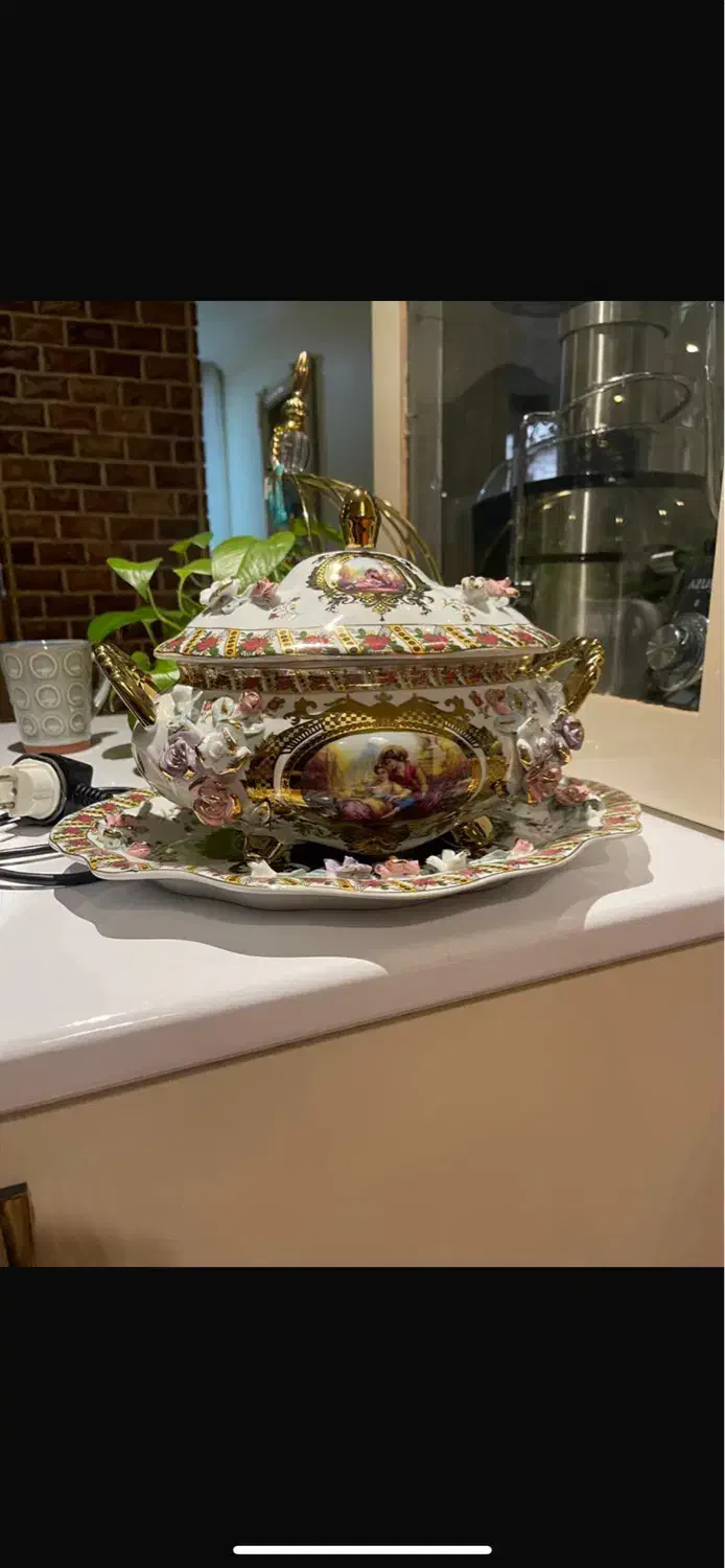 چینی گل برجسته برند آنیل|ظروف سرو و پذیرایی|تهران, جنتآباد شمالی|دیوار