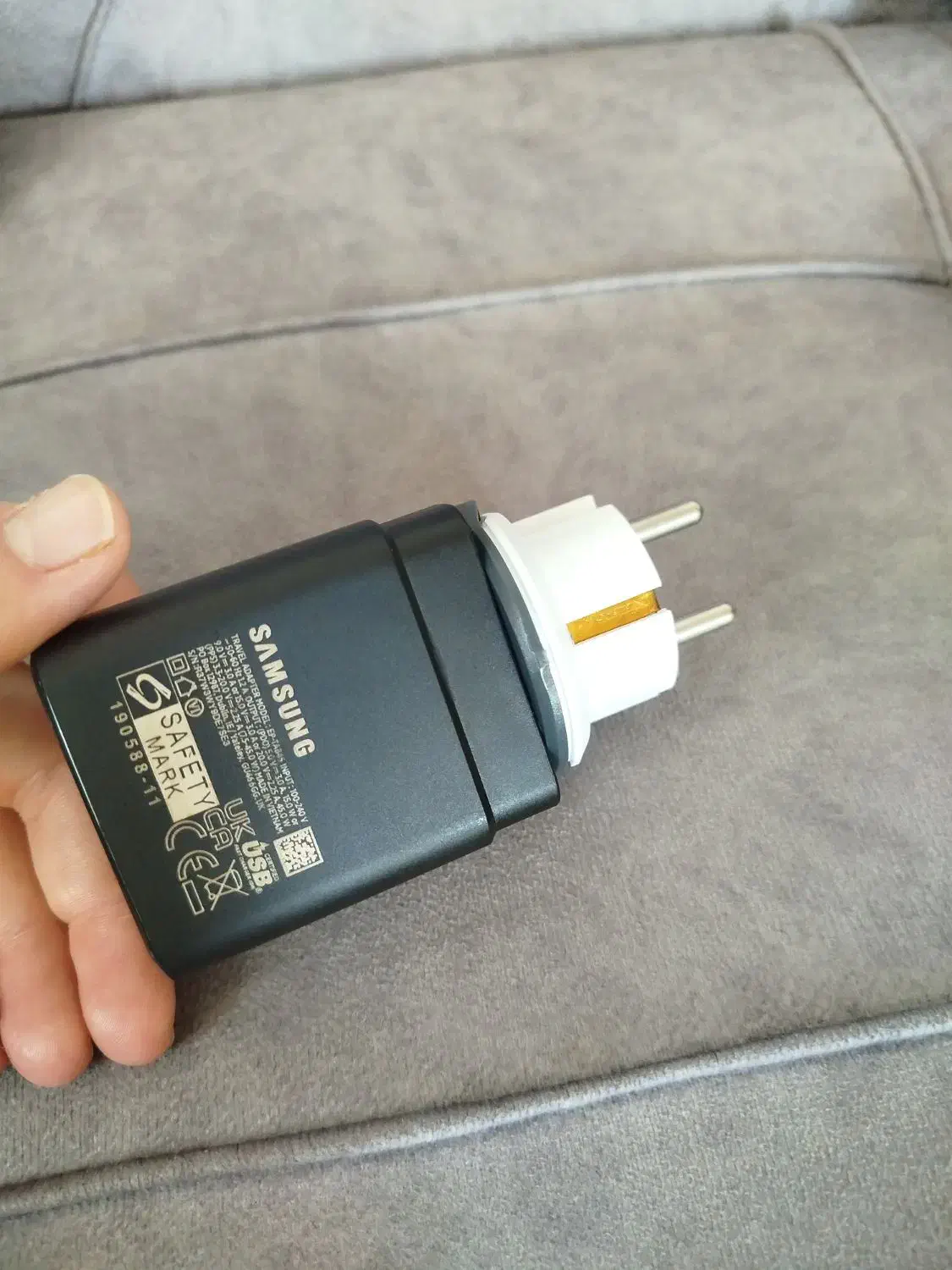 شارژر 45وات سامسونگ|لوازم جانبی موبایل و تبلت|صحنه, |دیوار