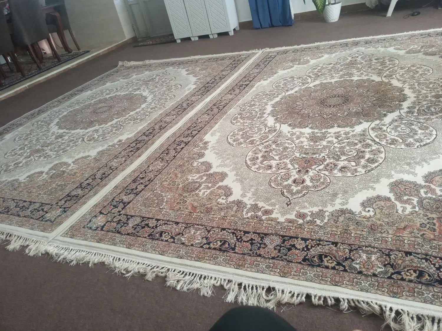 فرش ۶متری یه جفت|فرش|خلخال, |دیوار