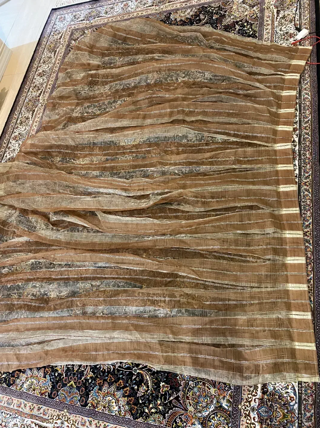 ۴ عدد پرده|پرده، رانر، رومیزی|تهران, مینی‌سیتی (شهرک نفت)|دیوار