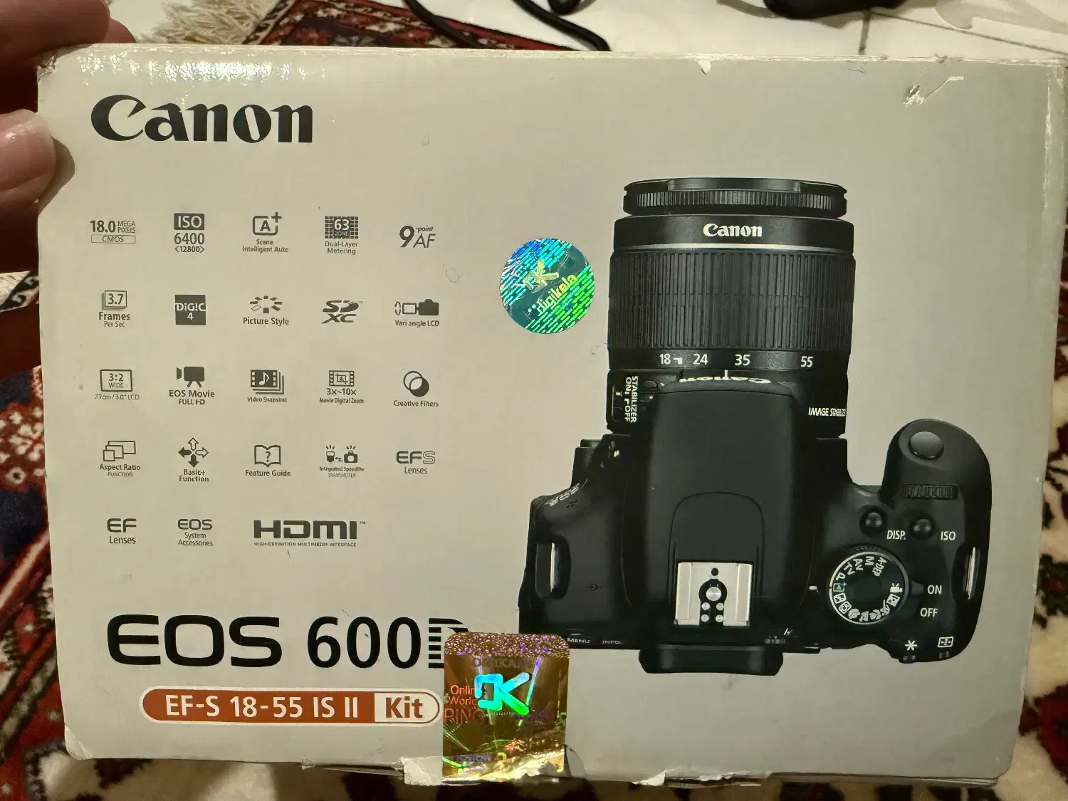 دوربین canon 600d در حد نو|دوربین عکاسی و فیلم‌برداری|تهران, سهروردی|دیوار
