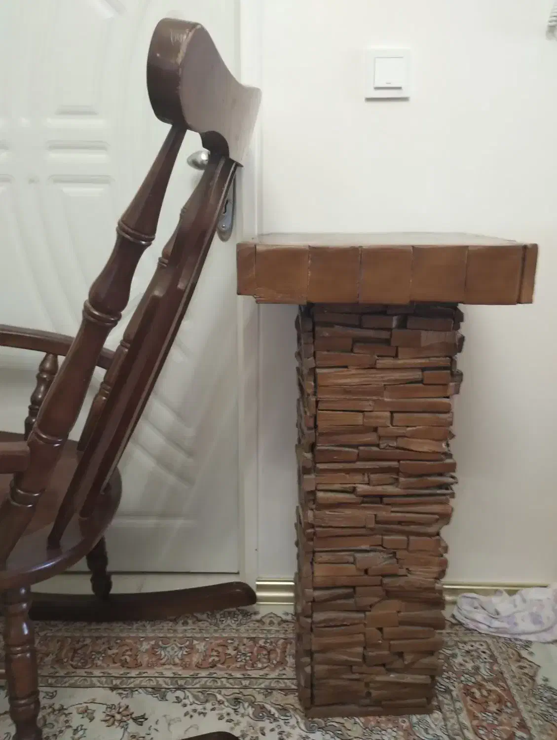 زیر پایه گلدان چوبی|صنایع دستی و سایر لوازم تزئینی|پردیس, فاز ۴|دیوار