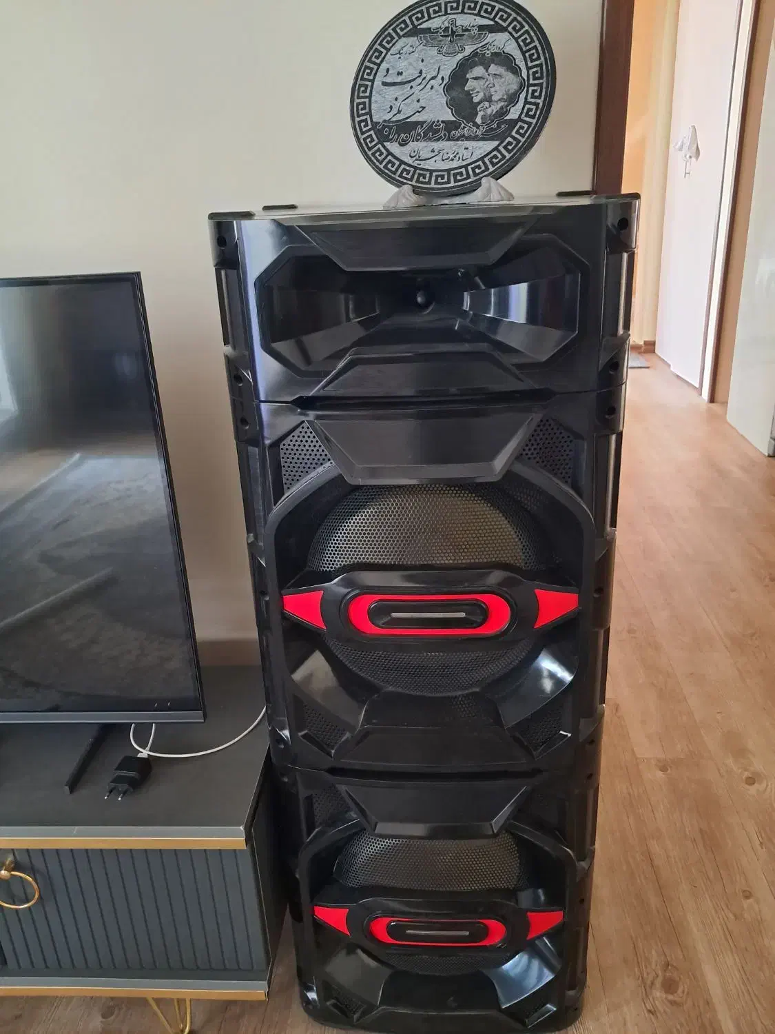 دو عدد اسپیکر دیجی دار و رقص نور دار قوی، میکروفون|سیستم صوتی خانگی|هشتگرد, شهرک پارسیان|دیوار