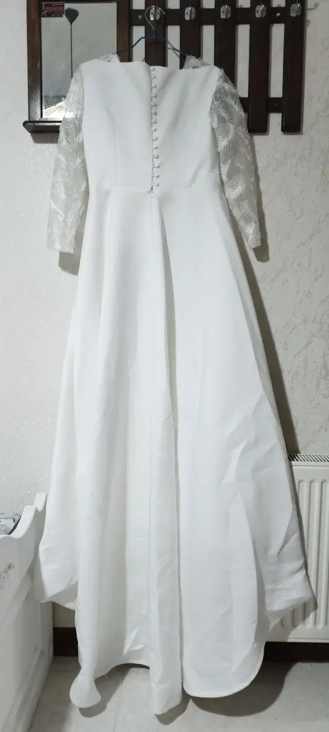 لباس عقد و یا عروسی ساتن نو سایز ۳۸ و ۴۰|لباس|رشت, جهاد|دیوار