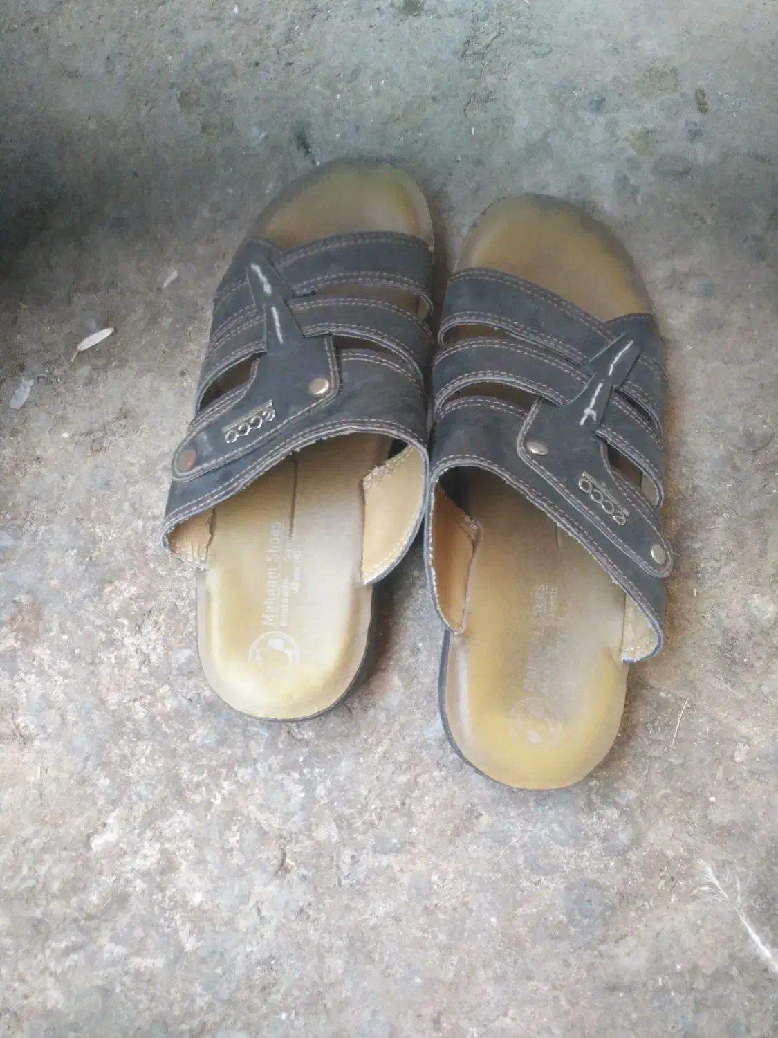 دمپایی چرم ۴۳ مارک Ecco   سالم|کیف، کفش، کمربند|شهرضا, |دیوار