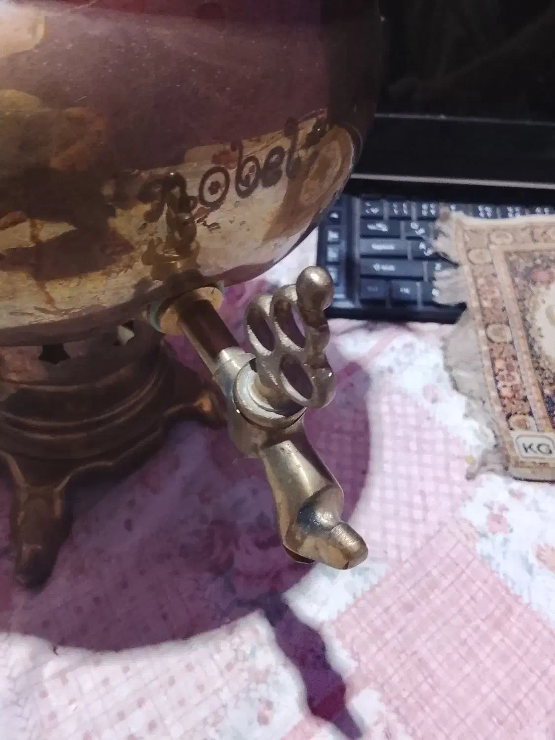 سماور قدیمی زغالی|کلکسیون اشیاء عتیقه|فردیس, دهکده|دیوار