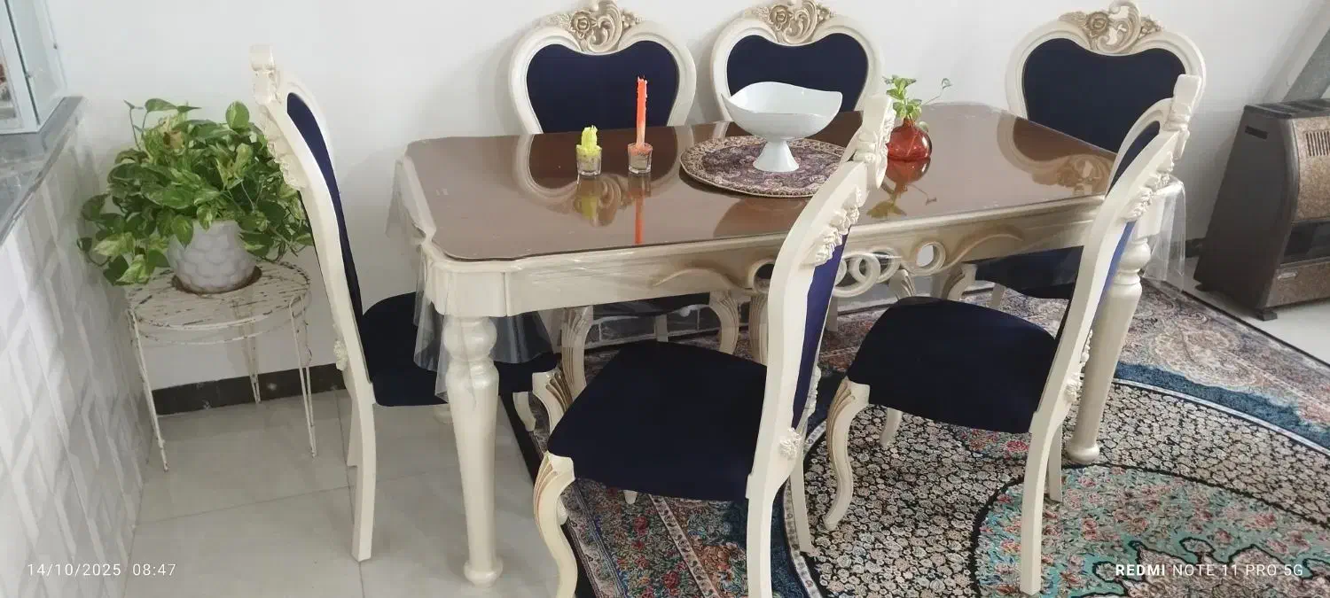 میز غذاخوری 6نفره|میز و صندلی غذاخوری|نکا, |دیوار