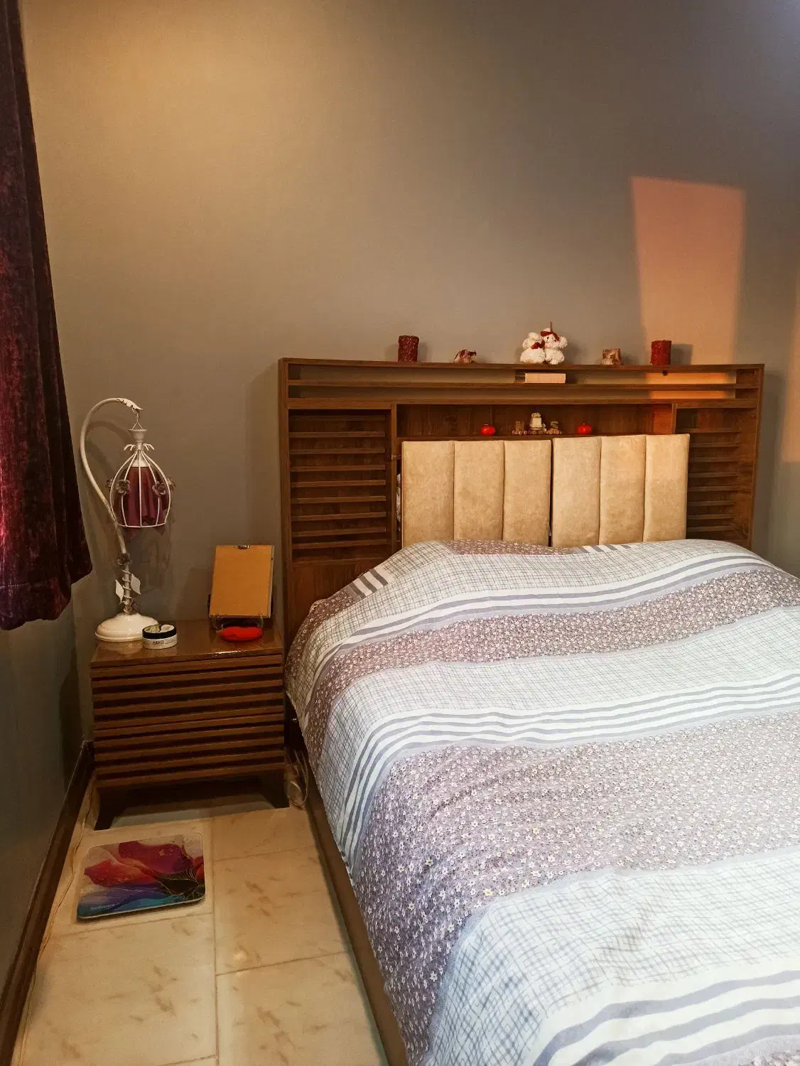 تخت خواب جک دار و باکس دار+میز آرایش+خوشخواب|تخت و سرویس خواب|پردیس, فاز ۱۱|دیوار