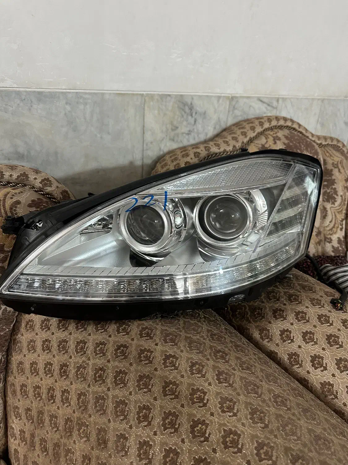 چراغ مرسدس بنز s500w221کامل|قطعات یدکی و لوازم جانبی|یزد, |دیوار