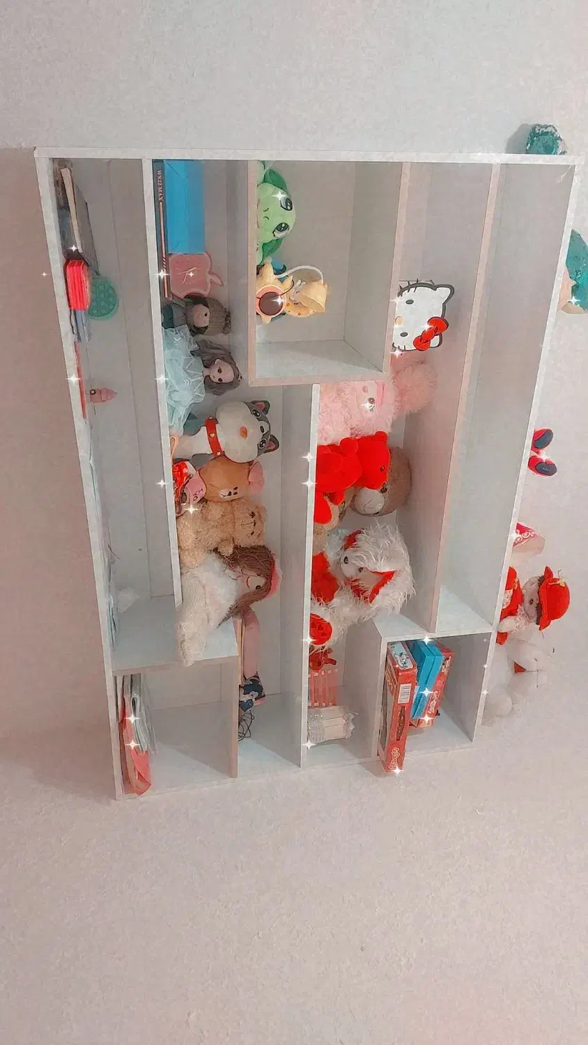 کتابخانه و جا عروسکی|کتابخانه، شلف، قفسه‌های دیواری|نیشابور, میدون بار|دیوار