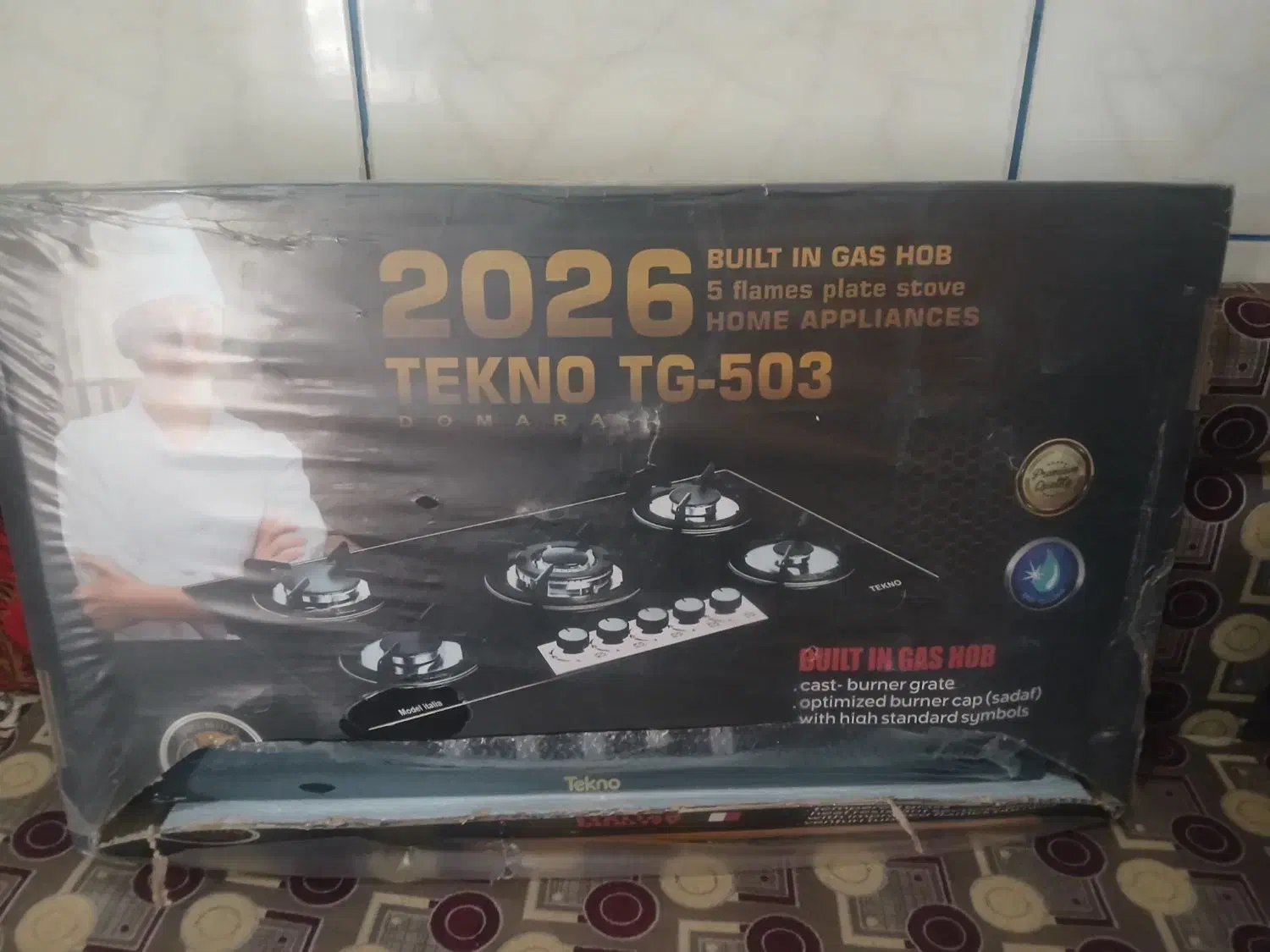 گازصفحه ایی شیشه ایی نو نو|اجاق گاز و لوازم برقی پختوپز|بندر امام خمینی, |دیوار