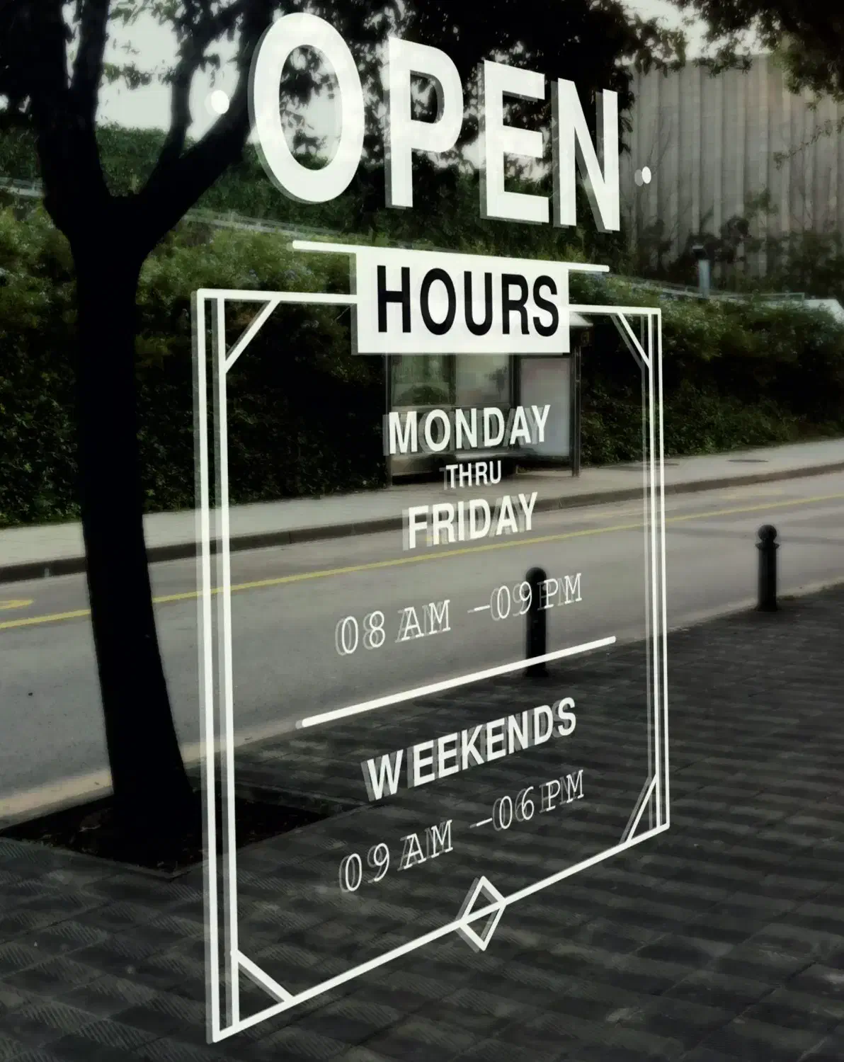 استیکر و برچسب ساعت کاری فروشگاه|فروشگاه و مغازه|قم, شاد قلی|دیوار