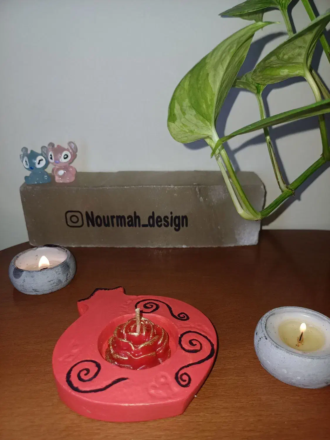 شمع دست‌ساز یلدا با زیره سنگ مصنوعی|صنایع دستی و سایر لوازم تزئینی|تهران, افسریه شمالی|دیوار