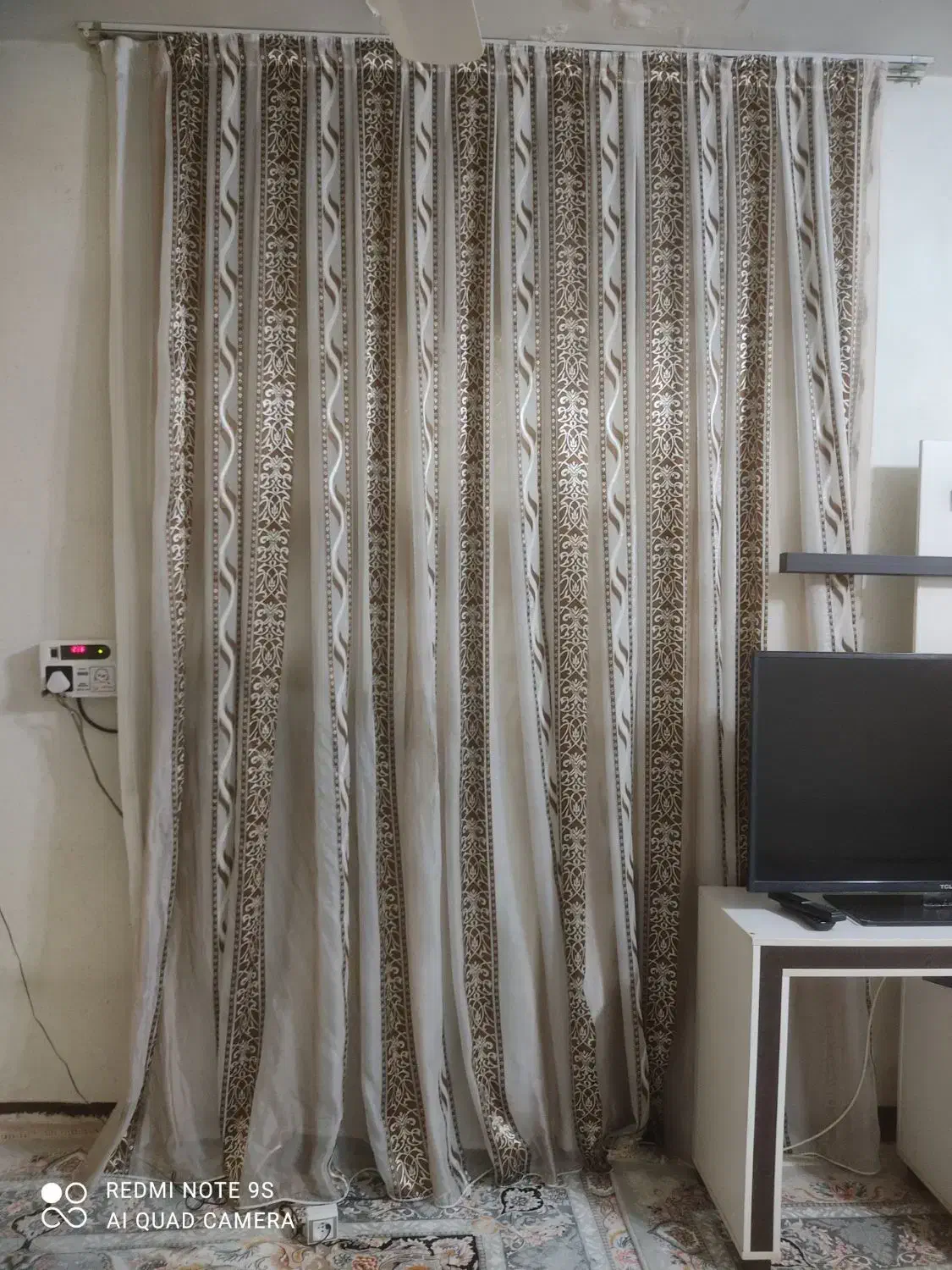 پرده کاملا سالم وتمیز|پرده، رانر، رومیزی|شوش, |دیوار