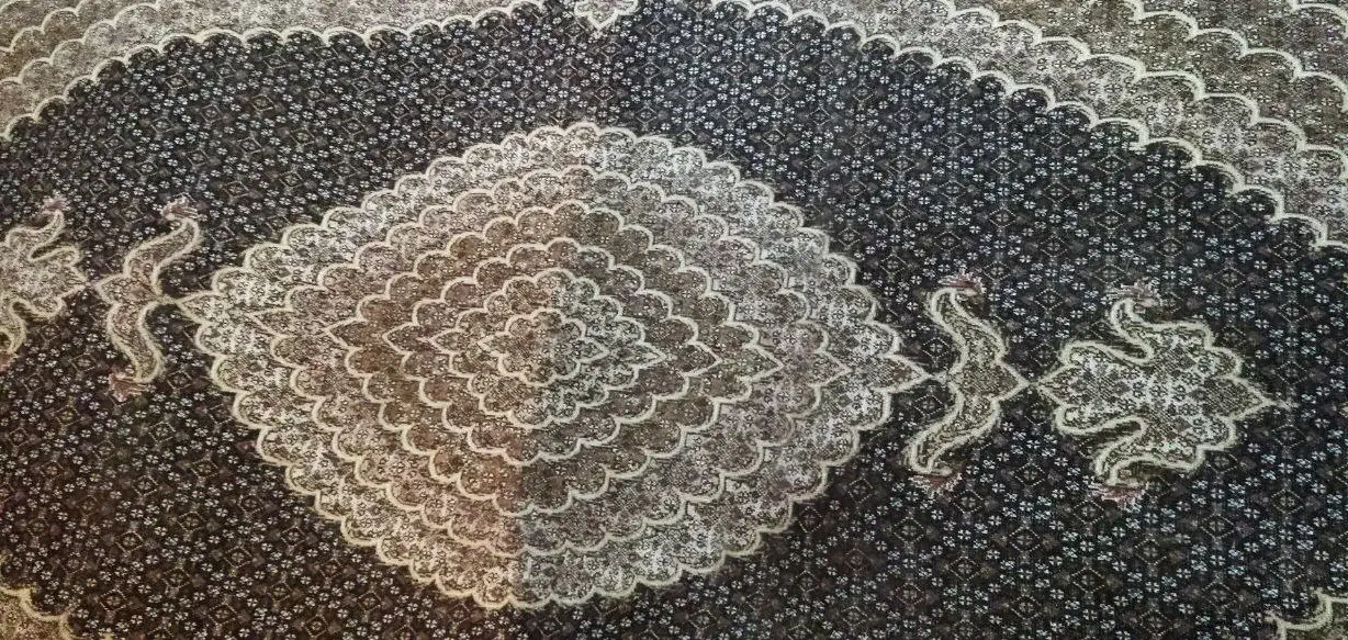 فرش ۳در۴ سرمه ای|فرش|خوی, |دیوار