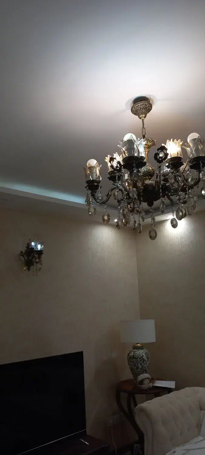 لوستر فلزی|لوستر و چراغ آویز|مشهد, چهارچشمه|دیوار