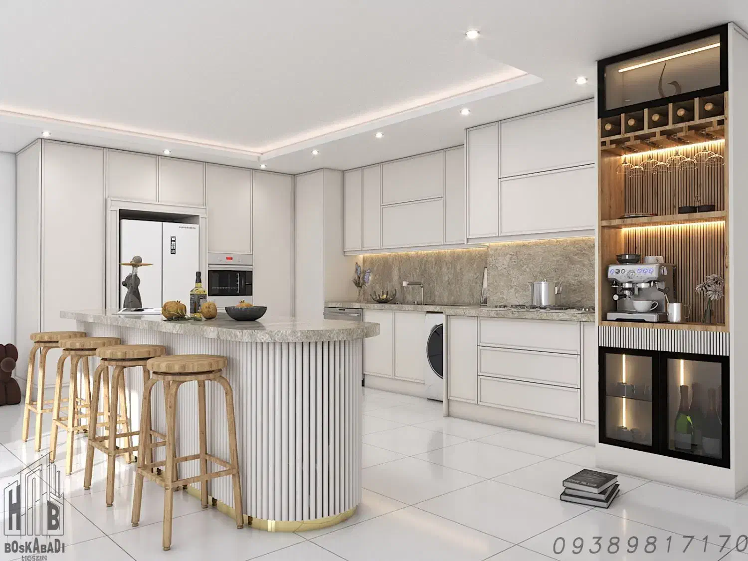 ساخت کابینت و کمد دم قسط|کتابخانه، شلف، قفسه‌های دیواری|بم, |دیوار