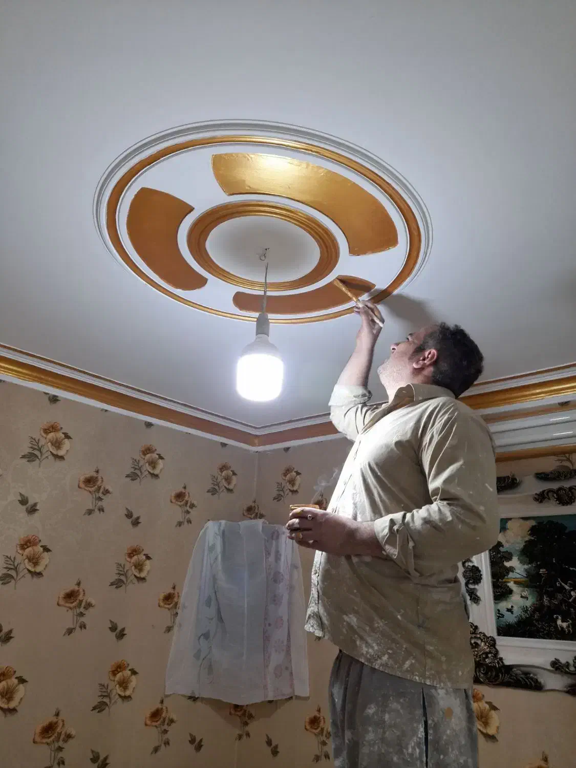 نقاش ساختمان|خدمات پیشه و مهارت|آبیک, |دیوار