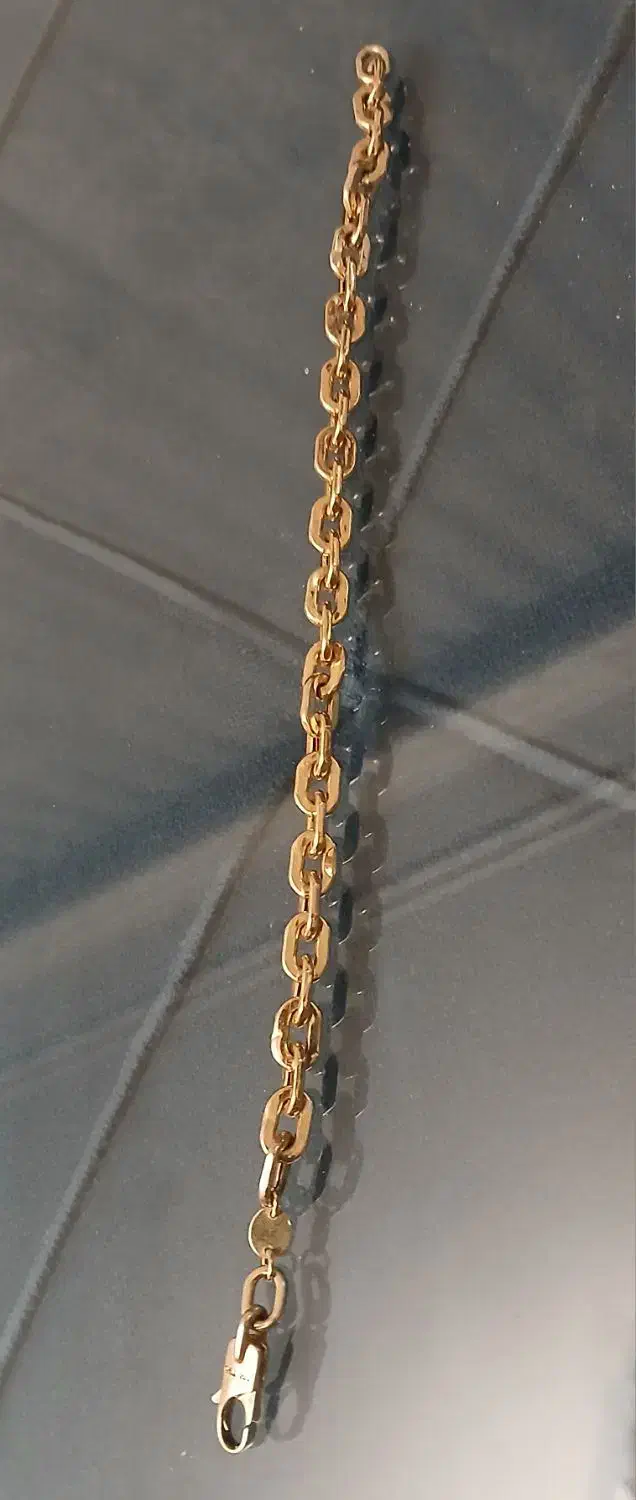 دستبند طلا اسپرت زنانه و مردانه درحد نو|جواهرات|اصفهان, دستگرده|دیوار