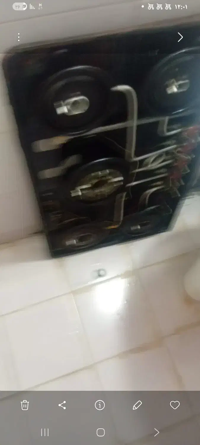 اجاق گاز۵شعله صفحه تخت|اجاق گاز و لوازم برقی پختوپز|زرقان, |دیوار