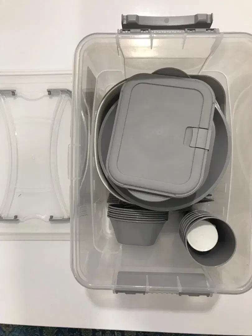 ست مسافرتی 55 پارچه|ظروف نگهدارنده، پلاستیکی، یکبارمصرف|رشت, دباغیان|دیوار