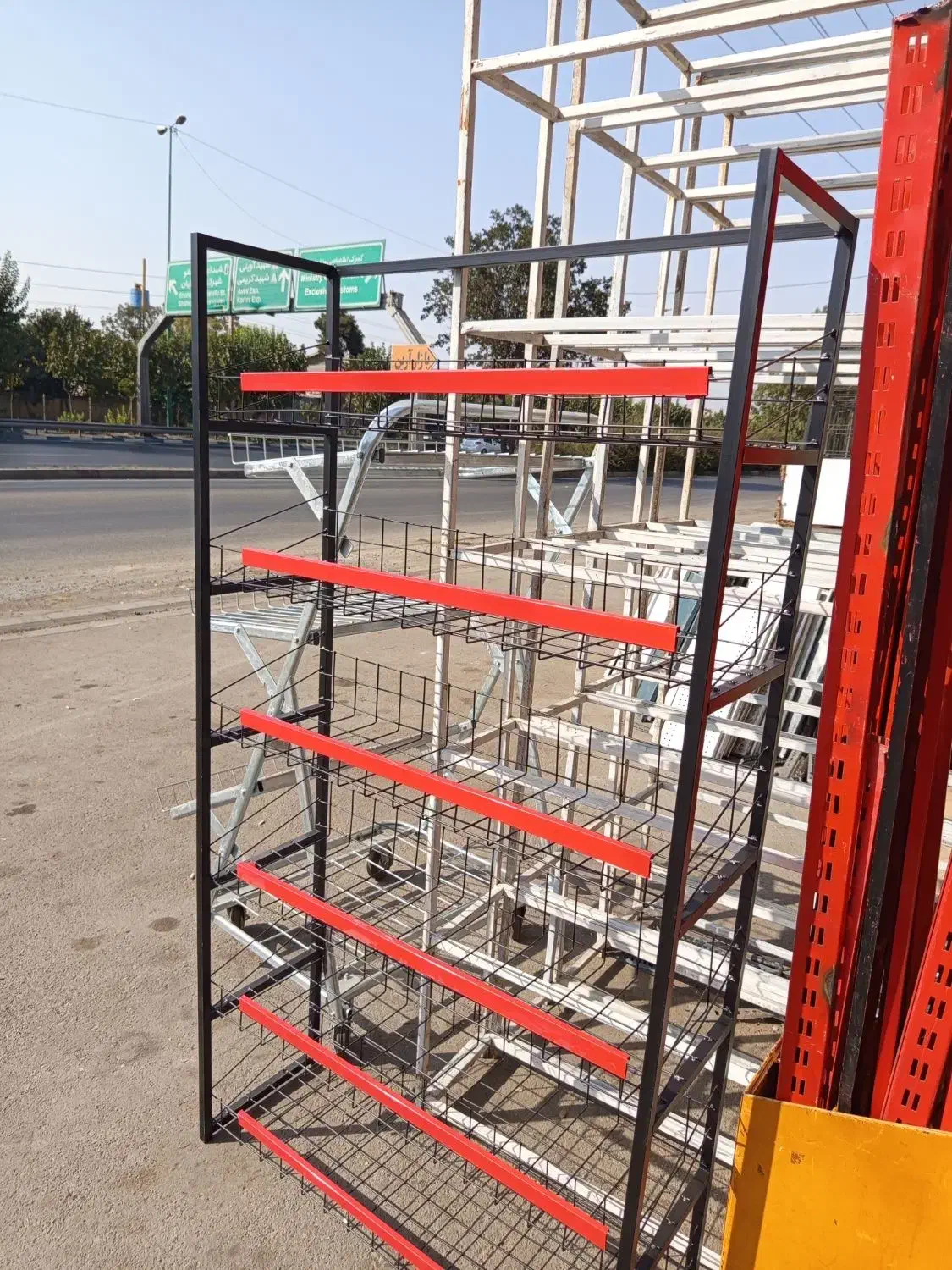 قفسه با متراژ بالا/قفسه هایپری/قفسه اداری|فروشگاه و مغازه|کاشان, حسن آباد|دیوار