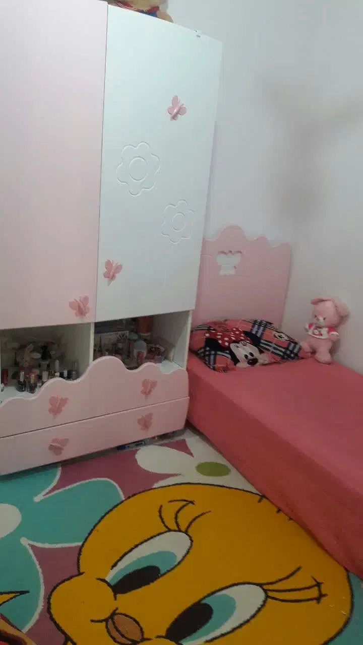 تخت و کمد نوجوان برند بهار نارنج|تخت و سرویس خواب|گرگان, |دیوار