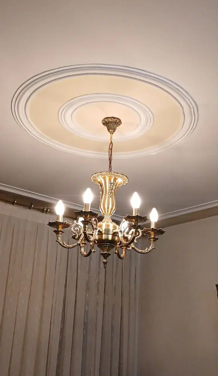 لوستر شش شعله و دیوار کوب|لوستر و چراغ آویز|تهران, باغ فیض|دیوار