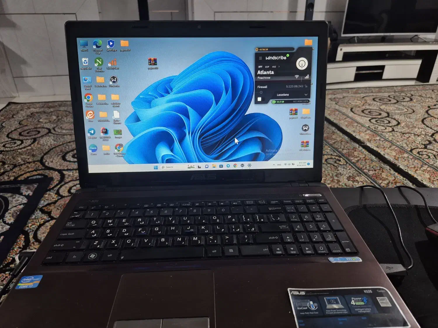 لپ‌تاپ ASUS K5۳  Core i7  رم 8GB|رایانه همراه|لنجان, |دیوار