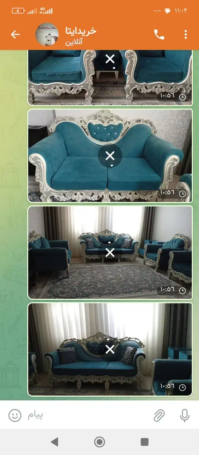 مبل هفت نفره سالم.|مبلمان خانگی و میز عسلی|خمین, |دیوار