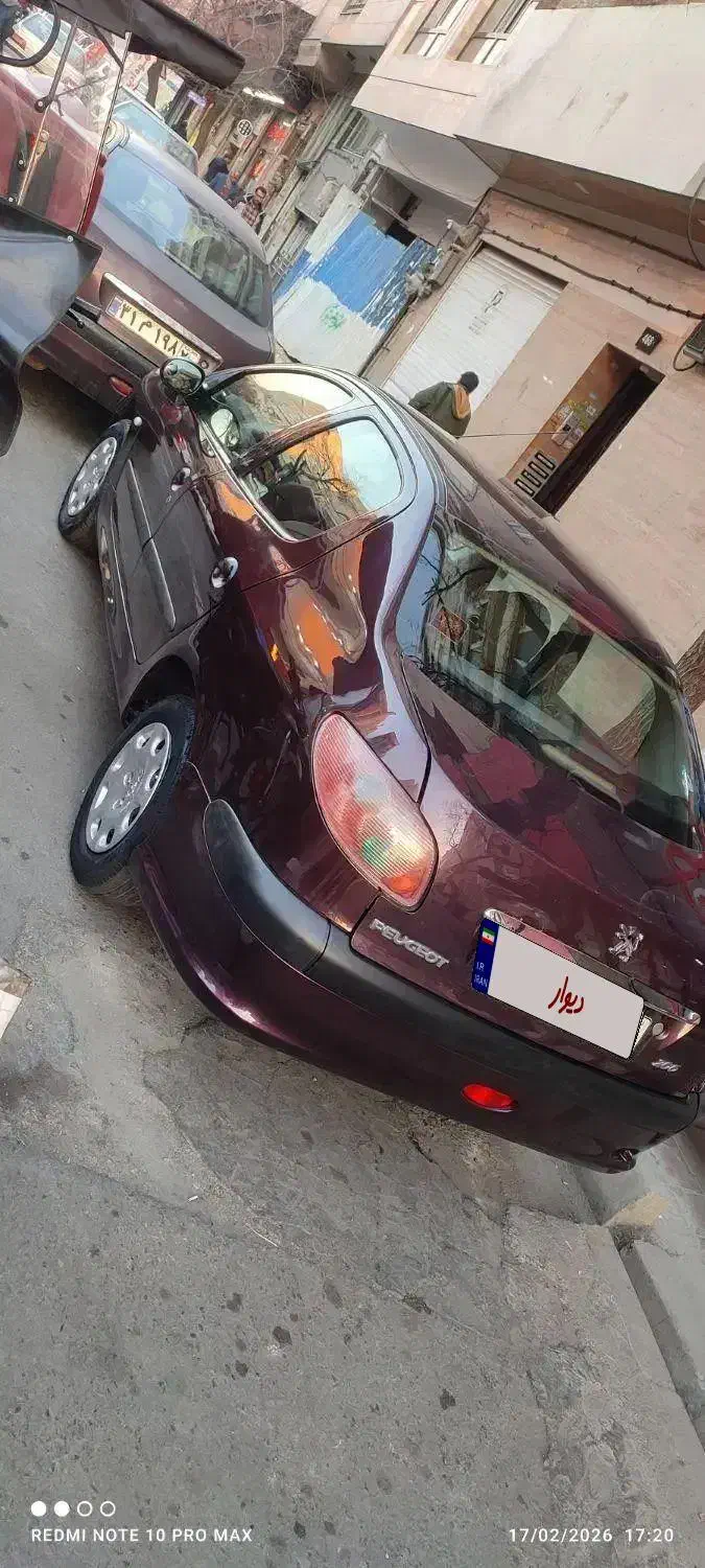 پژو206 v20 91|خودرو سواری و وانت|تهران, جیحون|دیوار