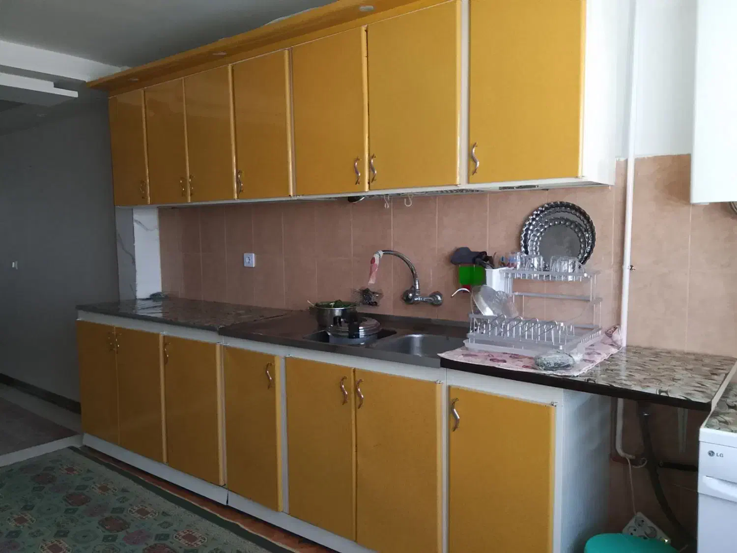 کابینت فلزی سالم|آب‌چکان و نظم‌دهنده ظروف|همدان, |دیوار