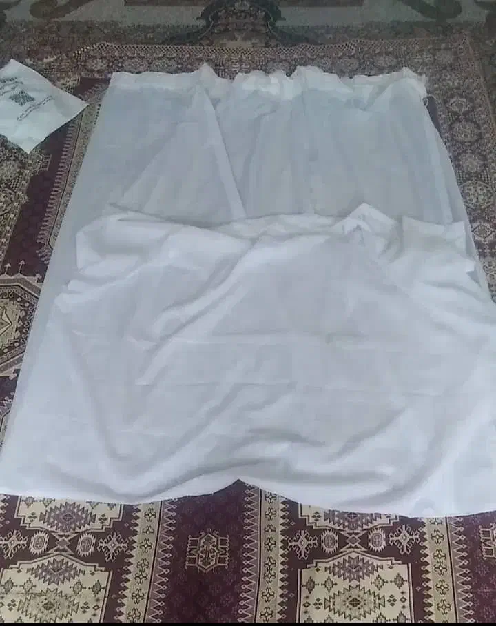 پرده حریر ساده|پرده، رانر، رومیزی|فردیس, شهرک شهید حسینی|دیوار