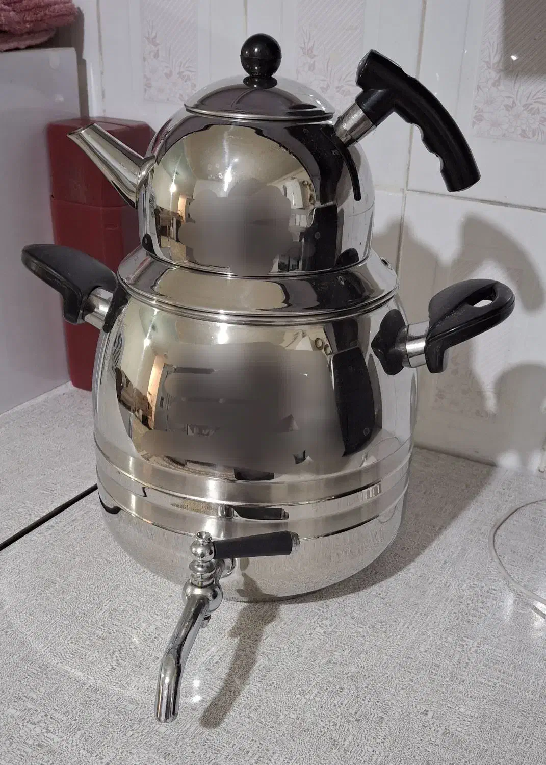 کتری قوری استیل|قوری، کتری، قهوهساز دستی|الوند, |دیوار