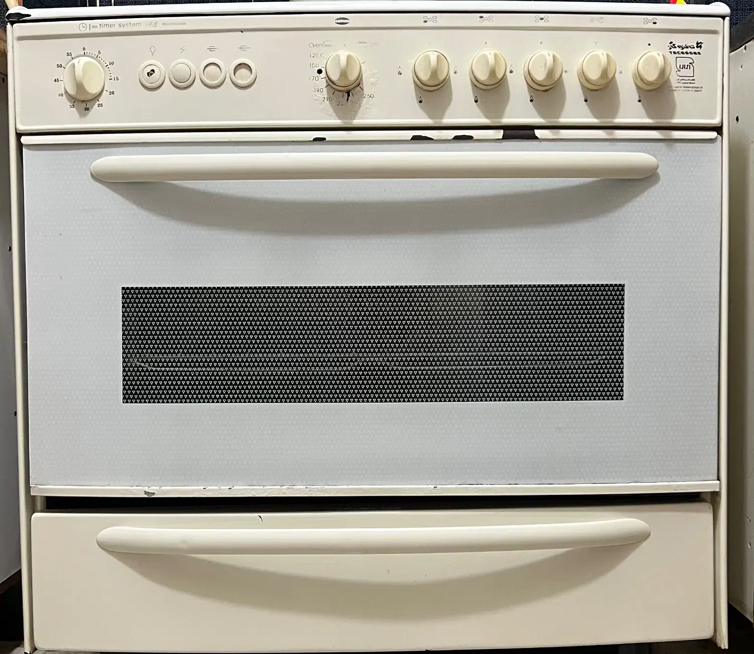 گاز فر ۵ شعله تکنو|اجاق گاز و لوازم برقی پختوپز|قائمشهر, |دیوار