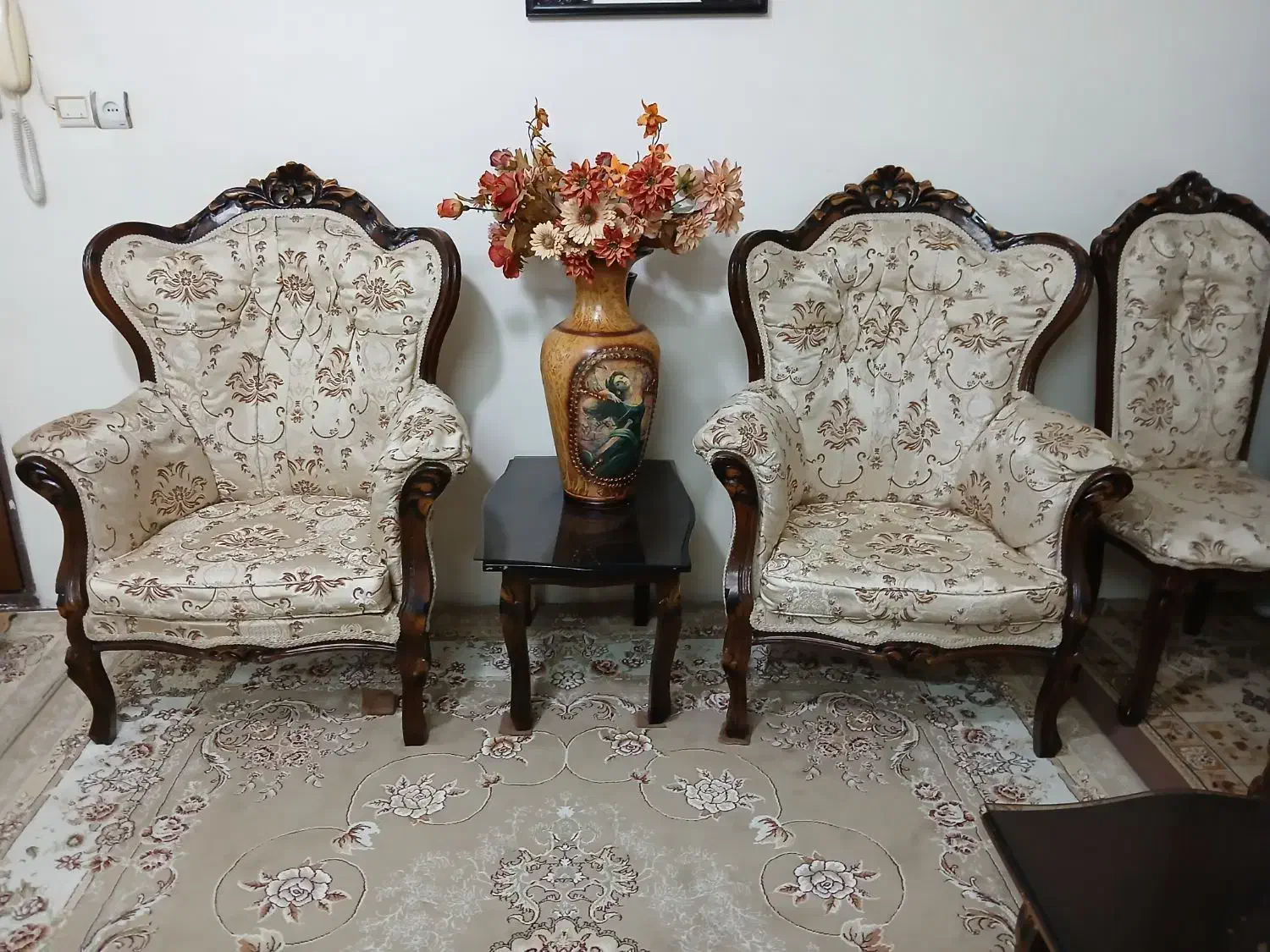 مبل سلطنتی ۹نفره|مبلمان خانگی و میز عسلی|ورامین, ورامین|دیوار