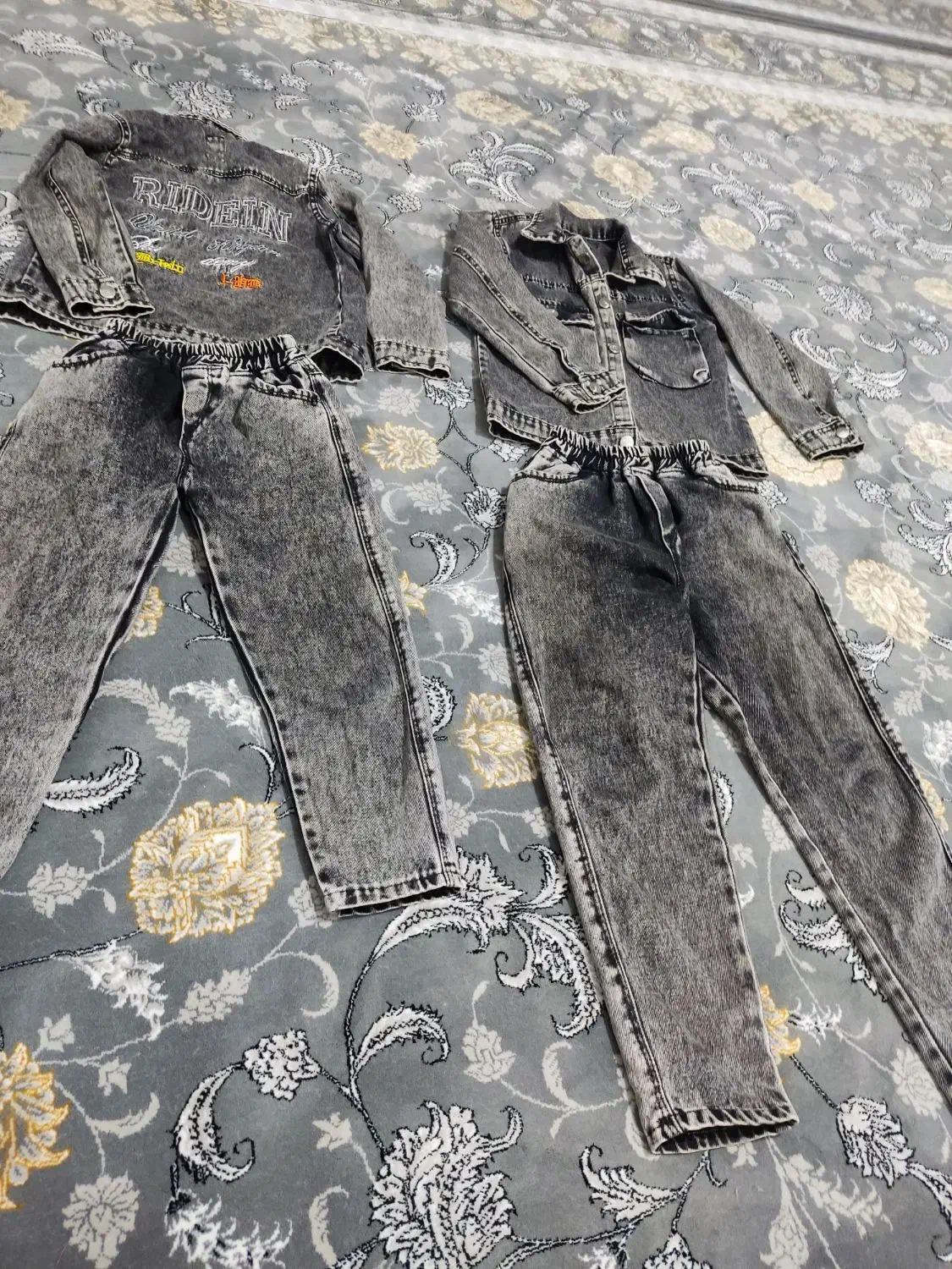 ست لباس کت و شلوار لی سایز 50و55|کفش و لباس بچه|دورود, |دیوار