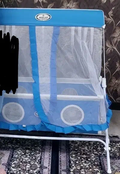 تخت گهواره نوزاد کودک میلاد اصل ننو تخت کنار مادر|تخت و صندلی بچه|تهران, تولید دارو|دیوار