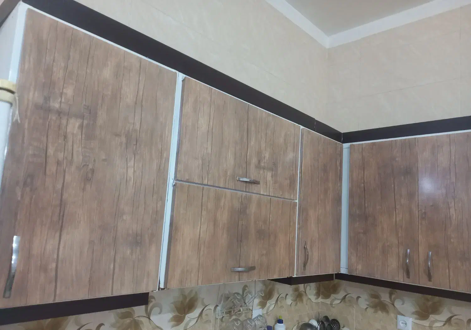 کابینت در حد نو فلزی|آب‌چکان و نظم‌دهنده ظروف|نیشابور, سرآب کوشک|دیوار