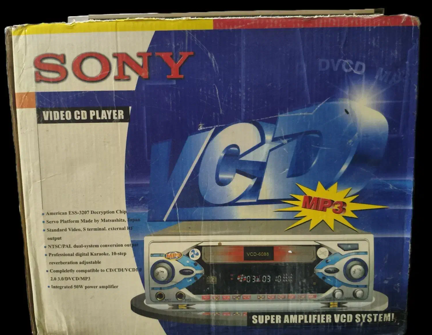 VCD SONY|پخش‌کننده DVD و ویدیو|اسفراین, |دیوار