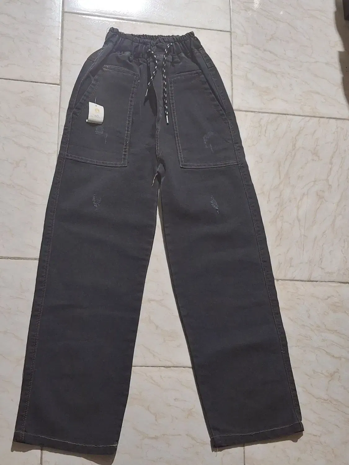 شلوار جین نیم بگ دخترانه نو|لباس|اراک, |دیوار