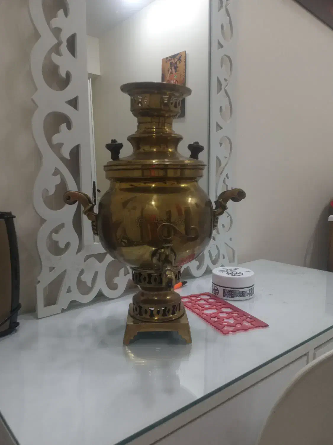 سماور ذغالی آنتیک|کلکسیون اشیاء عتیقه|تهران, باغ خزانه|دیوار