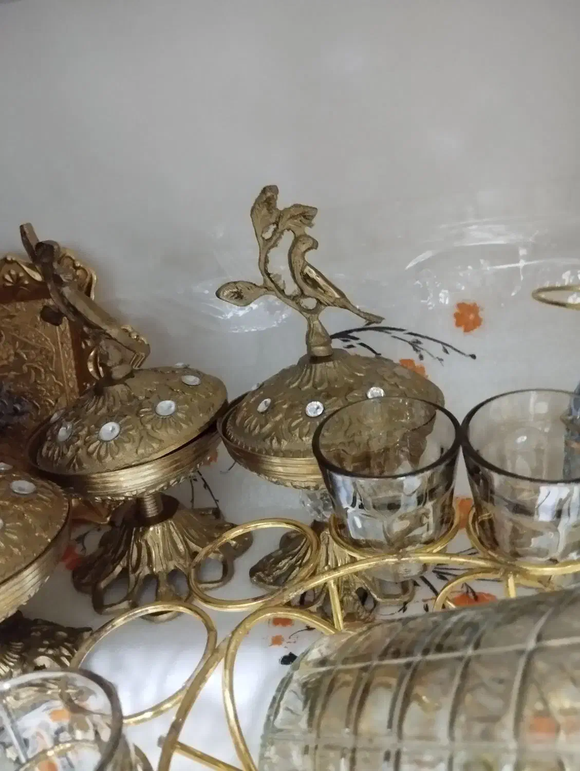 قندان برنجی|ظروف سرو و پذیرایی|محمدیه-قزوین, |دیوار