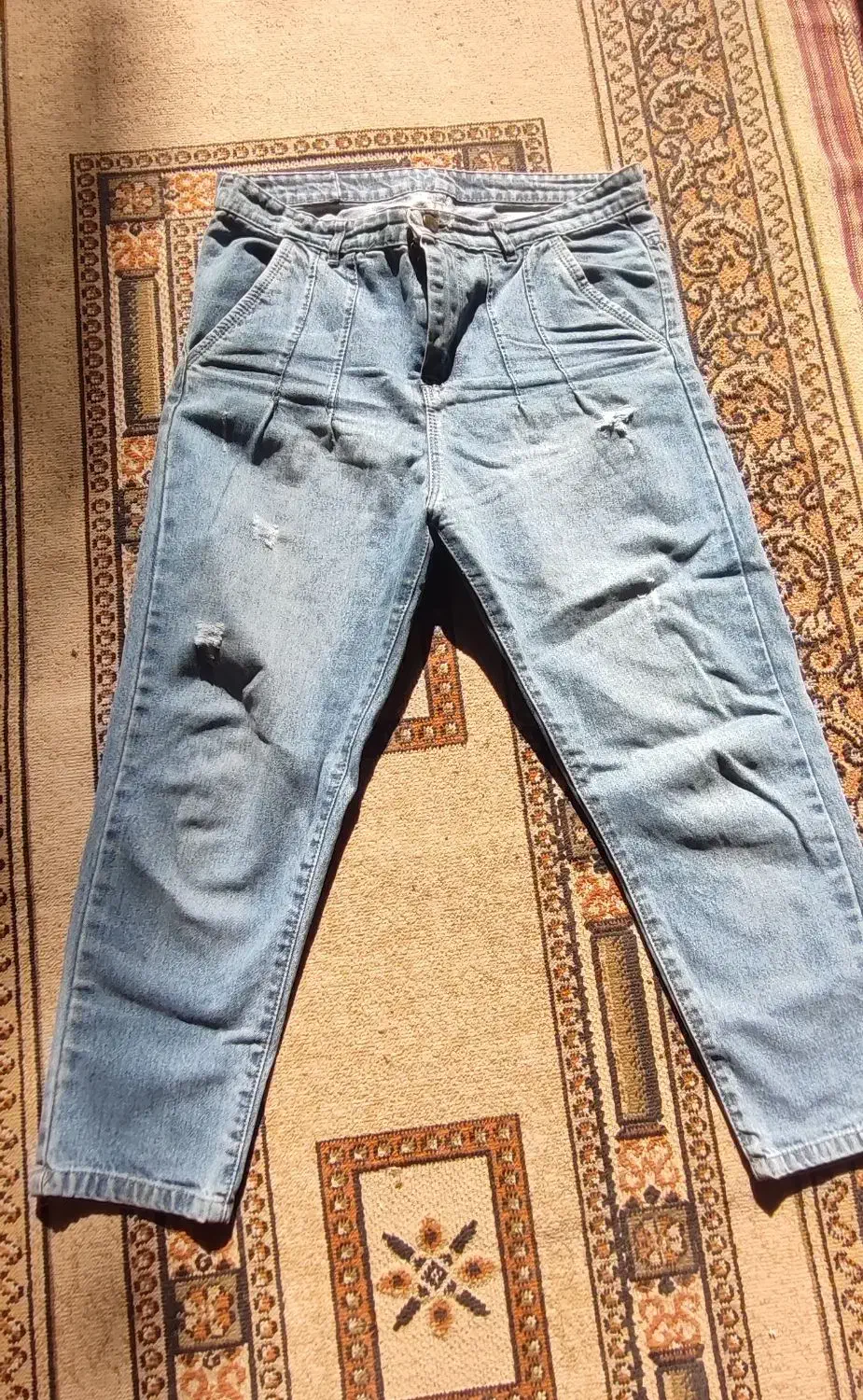 شلوار جین آبی مام استایل سایز 42|لباس|شیراز, پودنک|دیوار