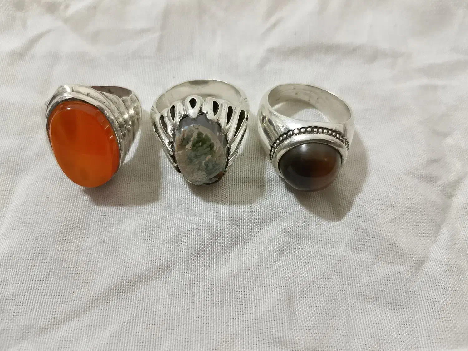 3 انگشتر نقره به شرط|جواهرات|مهاباد (آذربایجان غربی), |دیوار